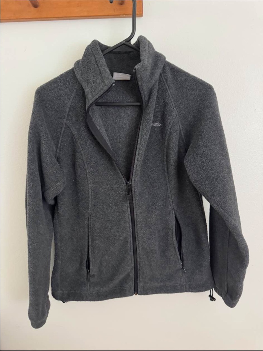 Columbia Benton Springs Fleece Jacket Gray Full Zip Women’s Small
